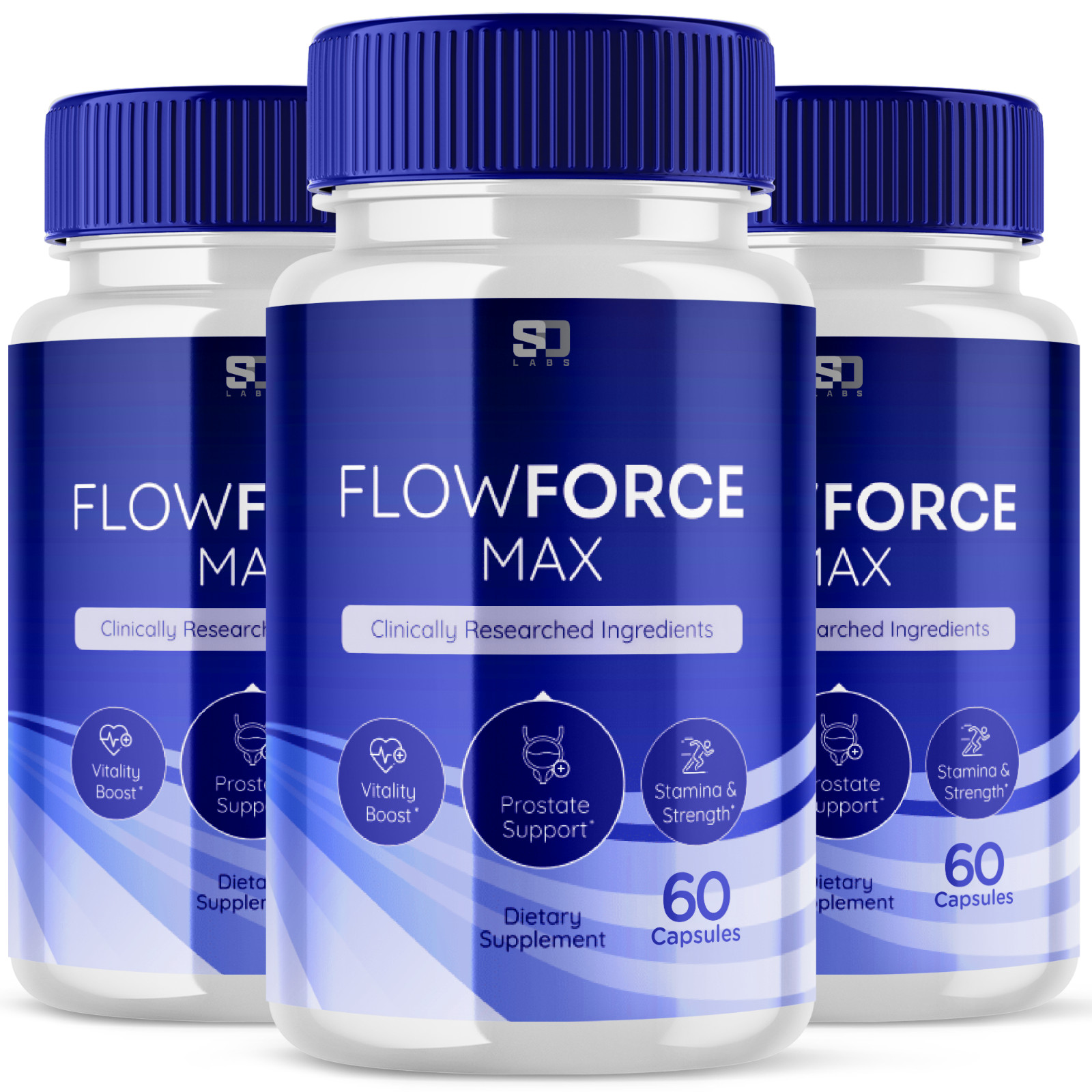(3 Pack) FlowForce Max, Flow Force Max Male Vitality Supplement (180 Capsules)