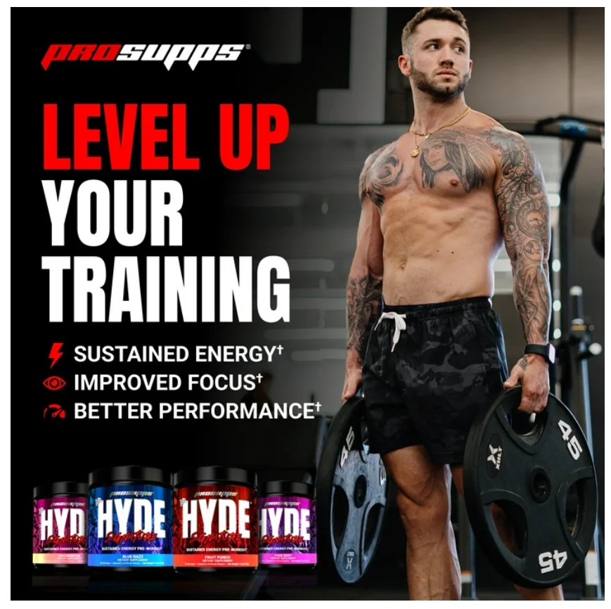 ProSupps Mr. Hyde Signature Pre-Workout Powder Blue Razz 14.7 oz
