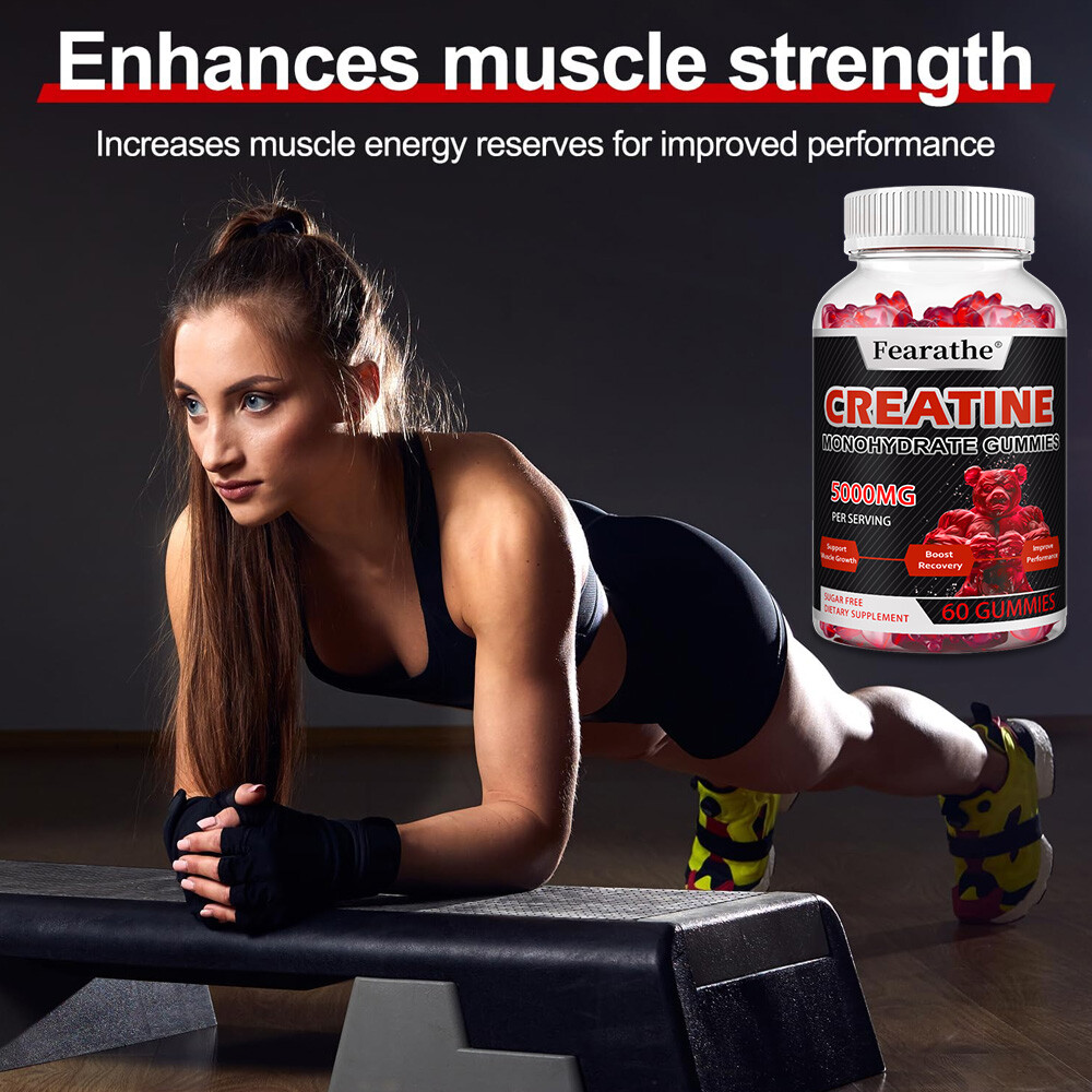 Creatine Monohydrate 5000 Mg Promotes Muscle Growth And Recovery 60Gummies