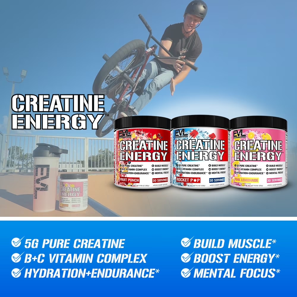 Creatine Energy – Supports Muscle Growth, Boosts Energy, Endurance & Cognition –