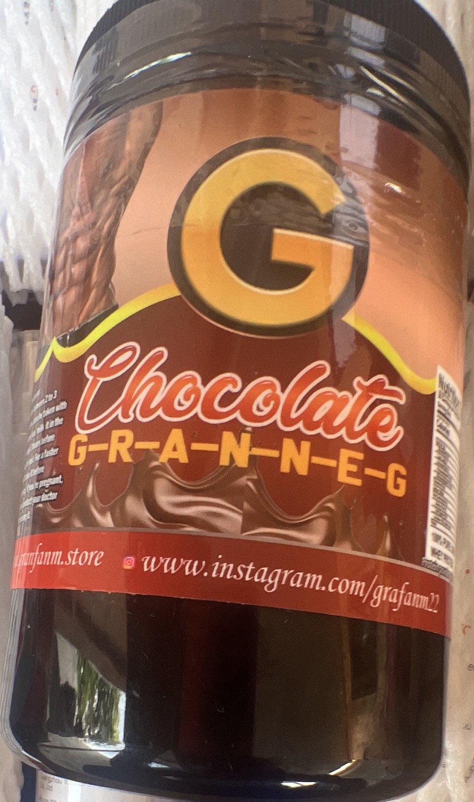 Granfanm Chocolate Whey Protein Powder 100% Pure for Bodybuilding Muscle Gain