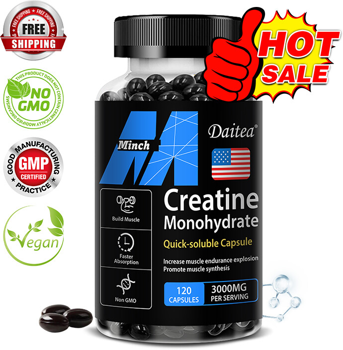 Creatine Monohydrate 3000g – Supports Muscle Body building，Explosive Pumps