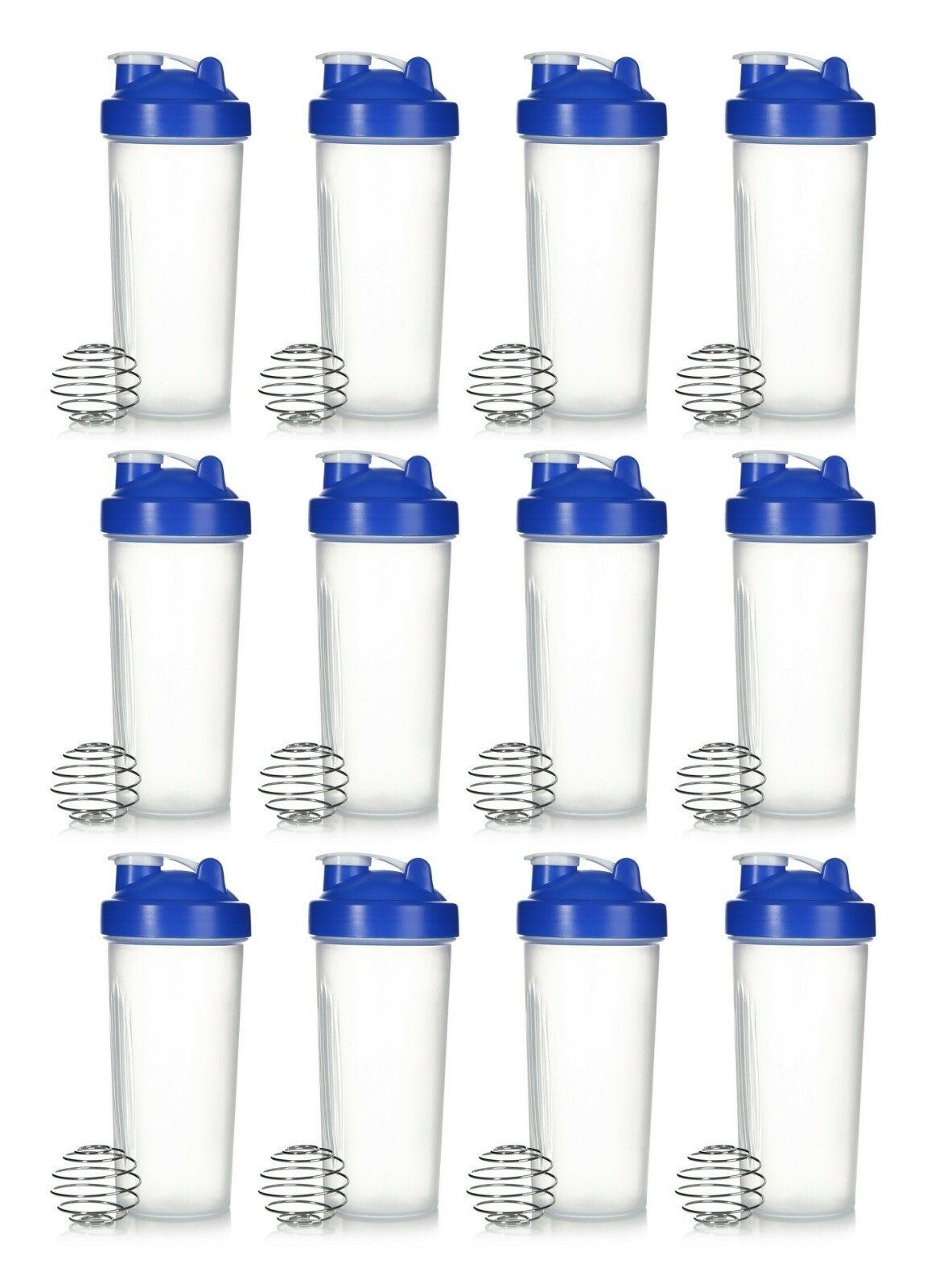 Shaker Bottle 24oz (Americas Blender) Mixer, Blue “Pack Of 12” 