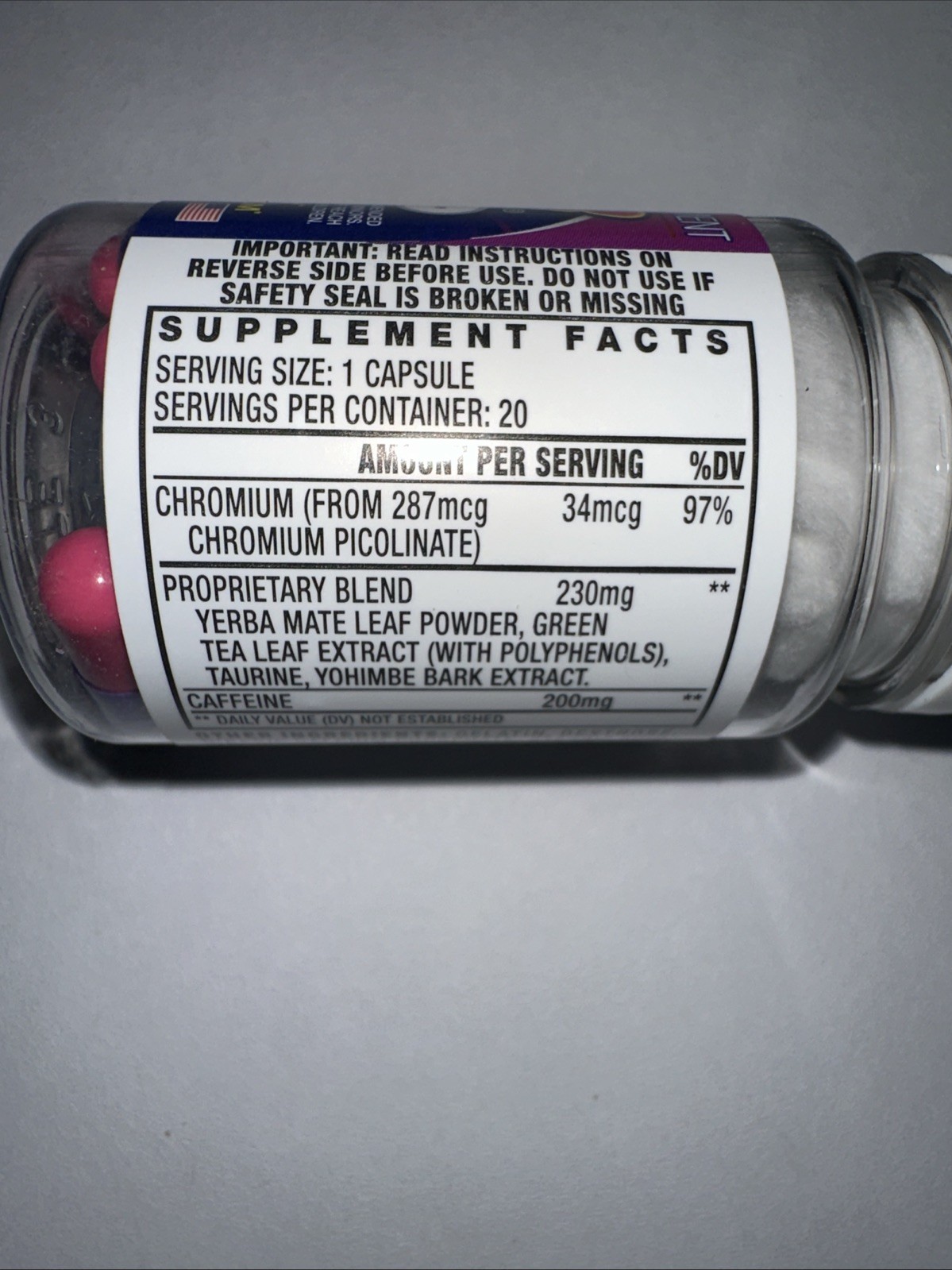 1ct Stacker 3 XPLC Bottles Dietary Supplement Weight Loss 20 Pills Total