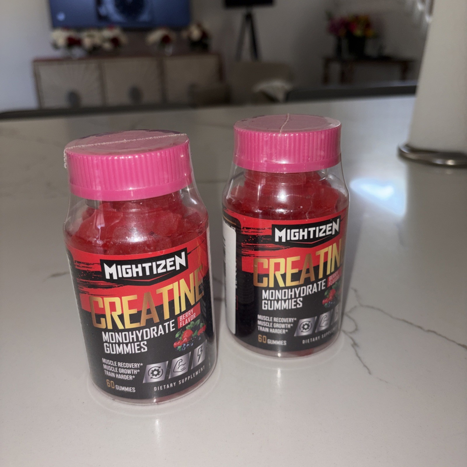 BOGO! Mightizen Creatine Monohydrate Gummies 60 Count Exp. 06/2027 SEALED!!!