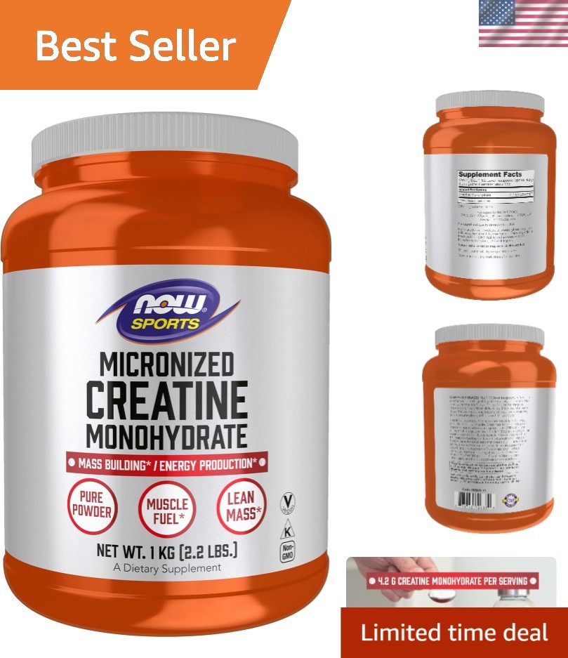 Sports Nutrition, Micronized Creatine Powder 500 g, Mass Building*/Energy Pro…
