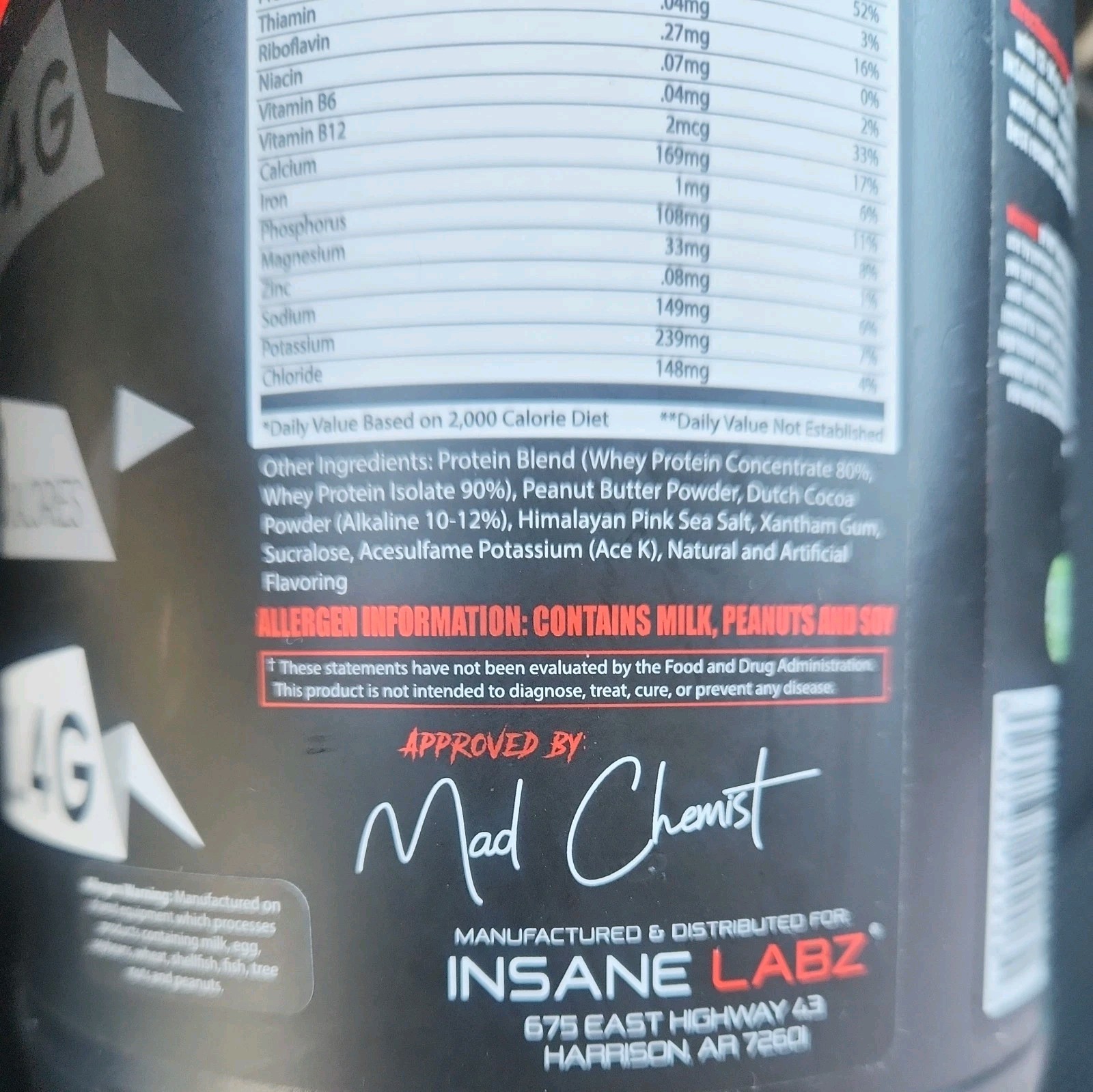 100% Whey Protein Mass Gainer – 25g Protein, Chocolate Flavor, 60 Servings