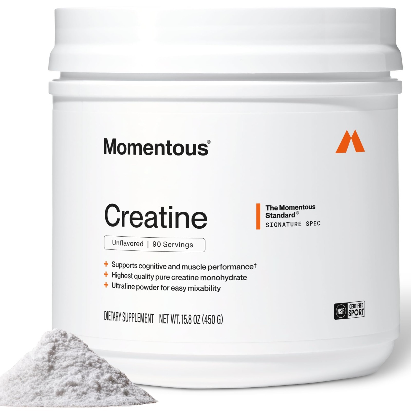 Creatine Monohydrate Powder 5g | Unflavored, Lean Muscle, Strength & Recovery, N