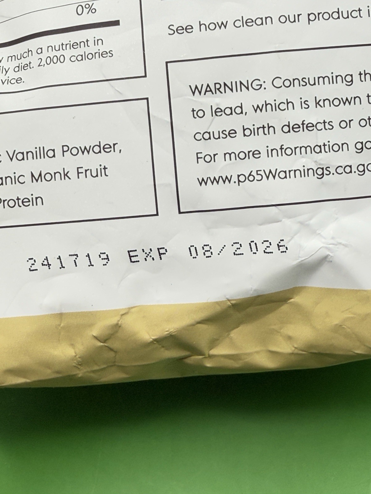Truvani; Certified Organic; Plant Based Protein; Vanilla 1.3lbs Exp 8/2026