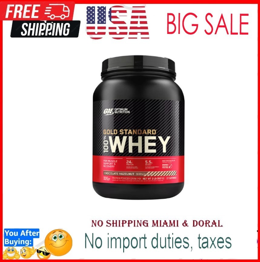 Optimum Nutrition Gold Standard 100% Whey Protein Powder, Banana Cream, 2 Pound