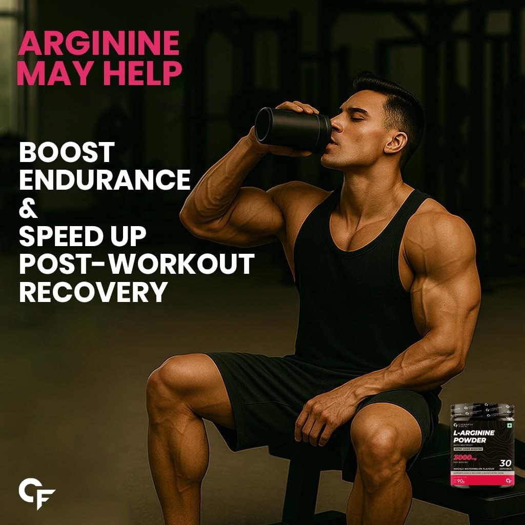 L Arginine Supplement 3000mg | Pre-workout – Masala Watermelon Flavour – 90g