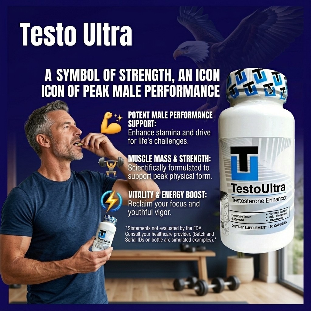 TESTOULTRA TESTOSTERONE BOOSTER Libido Stamina Energy Power /60 CAPS