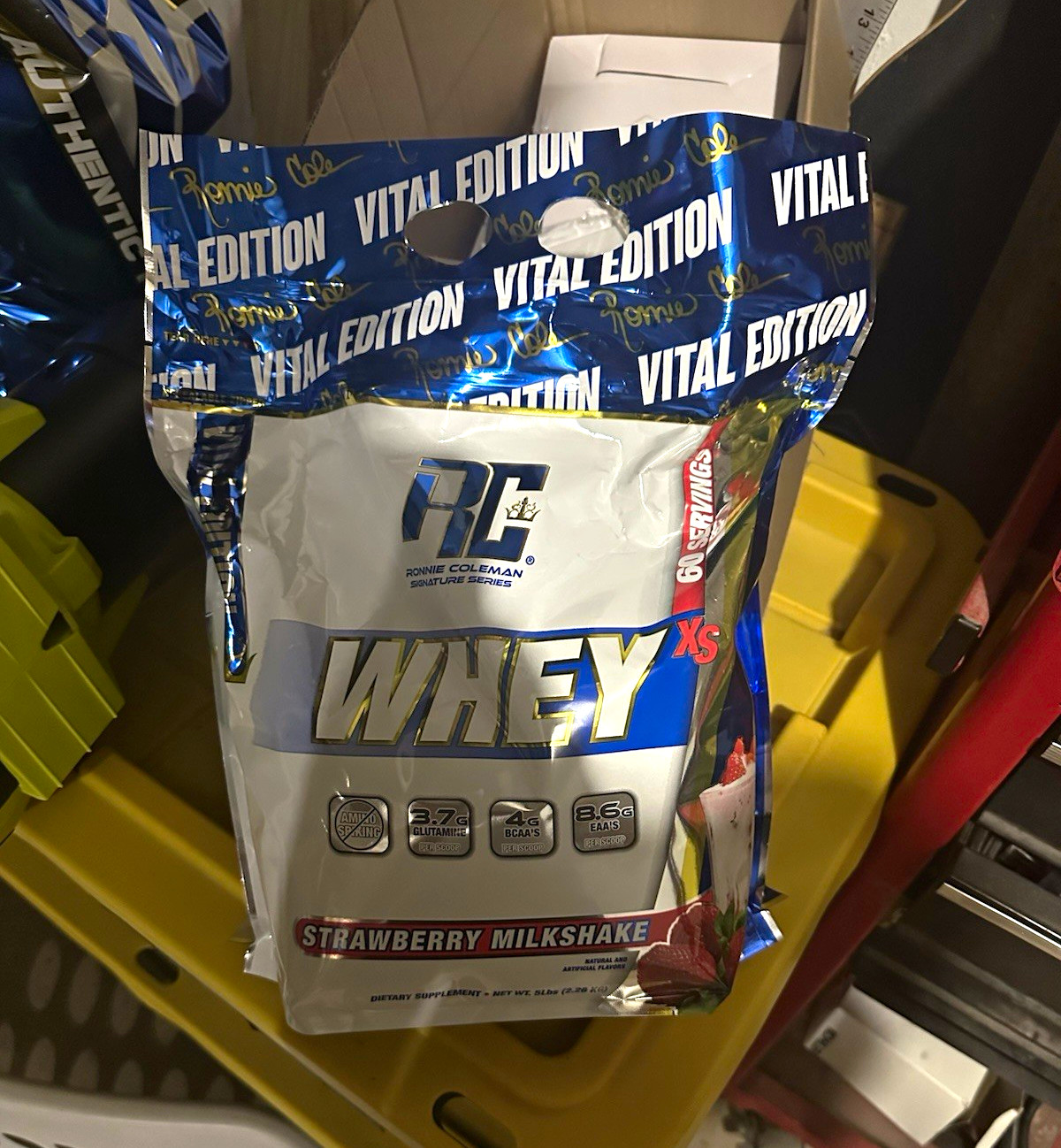 Ronnie Coleman Vital Edition Whey XS, Strawberry Milkshake, 5 lb