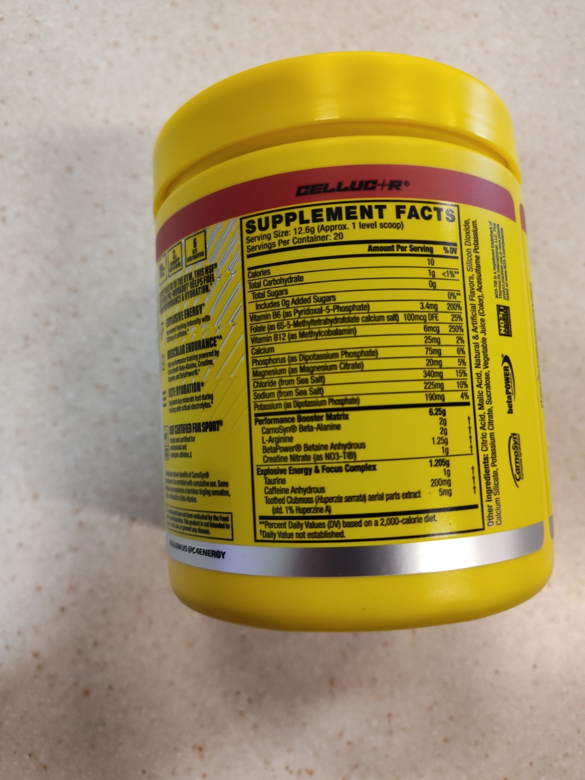 C4 Sport Pre Workout Powder Hawaiian Punch, 20 Servings Exp 12/27