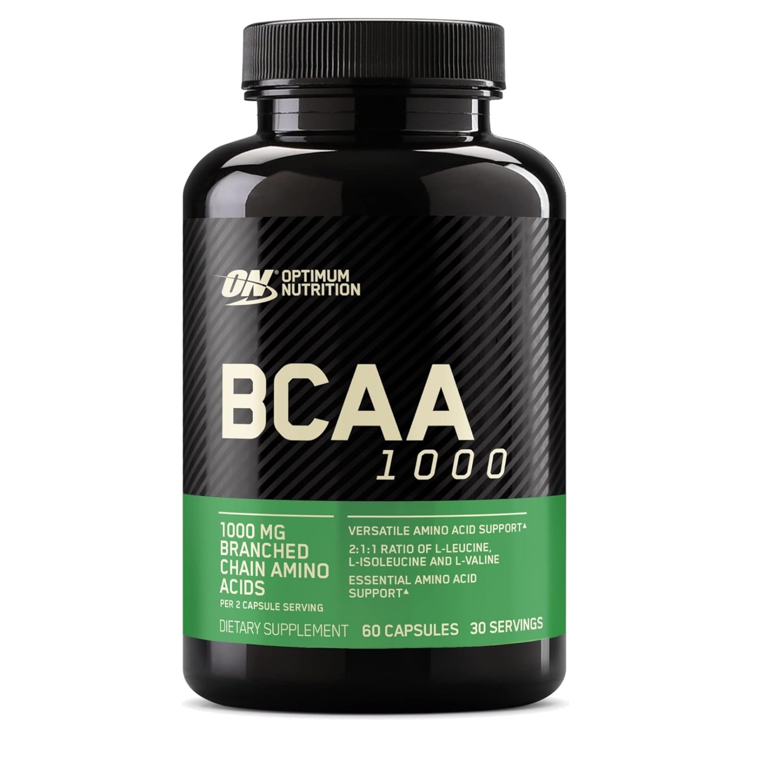 BCAA Capsules 1000mg – Keto Essential Amino Acids, 60 Easy-to-Swallow Capsules