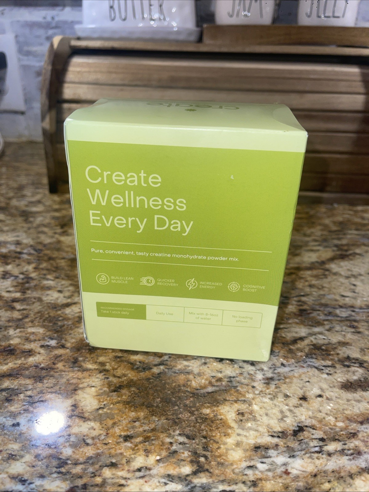 Create Creatine Monohydrate Powder Lemon Lime Dietary Supplement 30 sticks – New