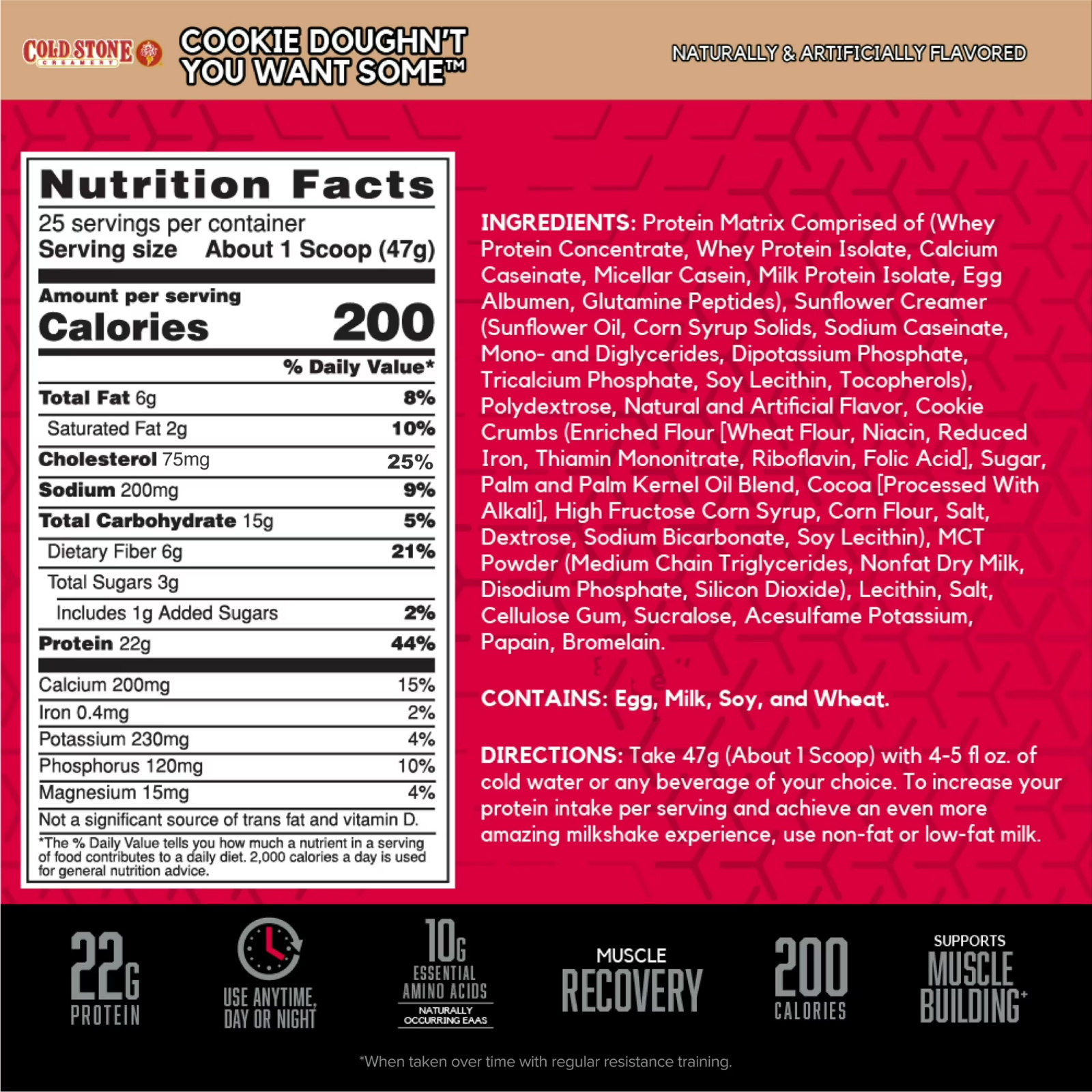 Syntha-6,Cold Stone Creamery Cookie Doughn’t You Want Some, 2.59 lb (1.17 kg)BSN