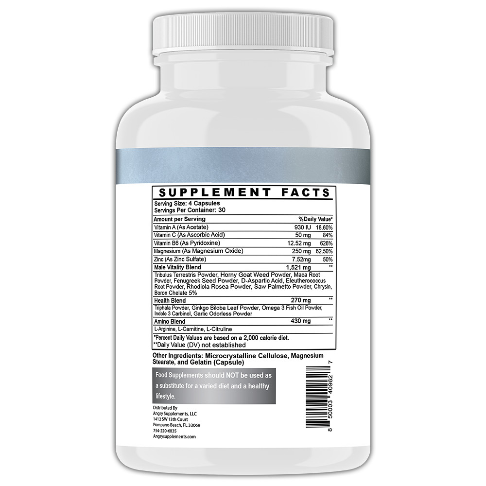 Monster Test 120ct CAPSULES Testosteron Booster for Men Testosterona Pills 240CT