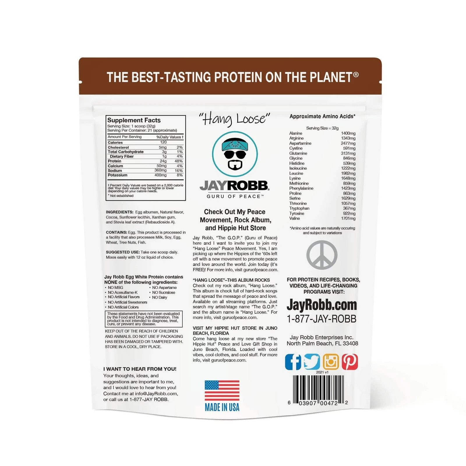JAYROBB Chocolate Egg White Protein Powder Low Carb Keto Vegetarian Gluten Fr…