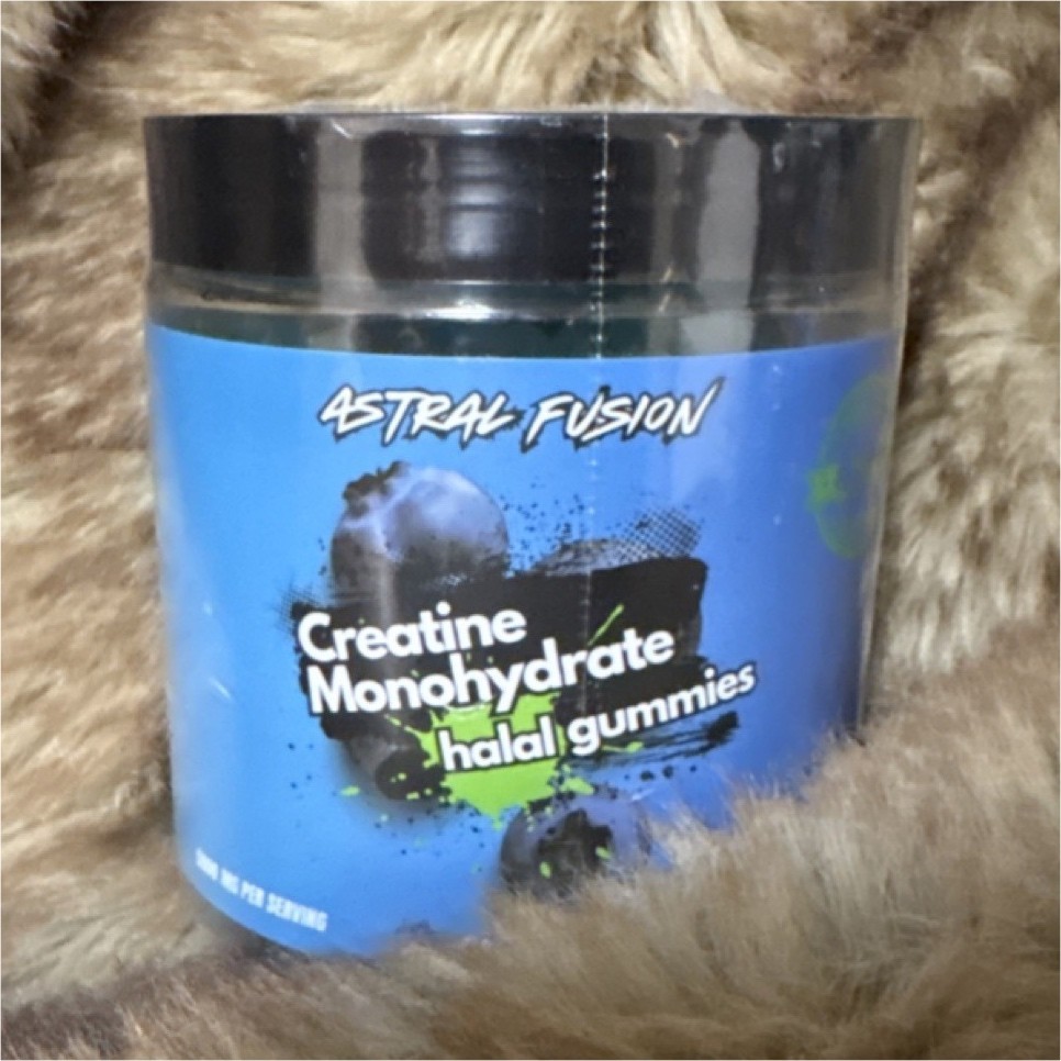 Astral Fusion Creatine Monohydrate Halal Sugar-Free Gummies Supplement