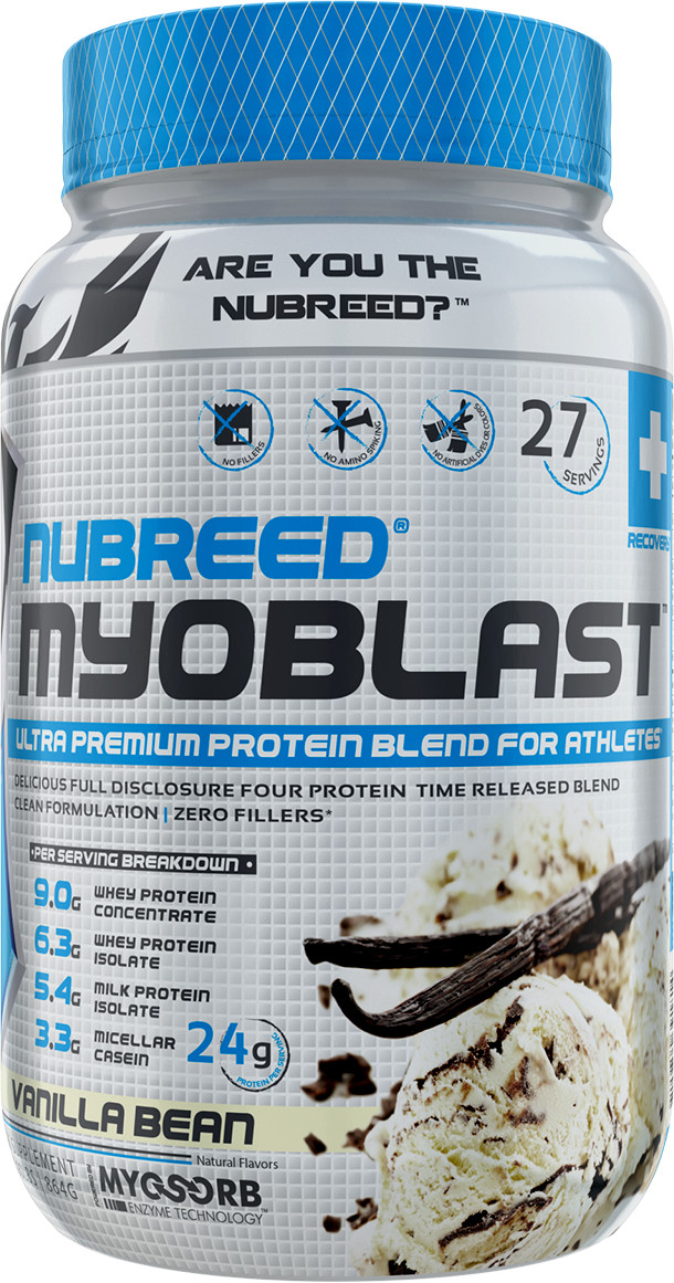 Nubreed Nutrition, Myoblast Delicious protein pick the flavor