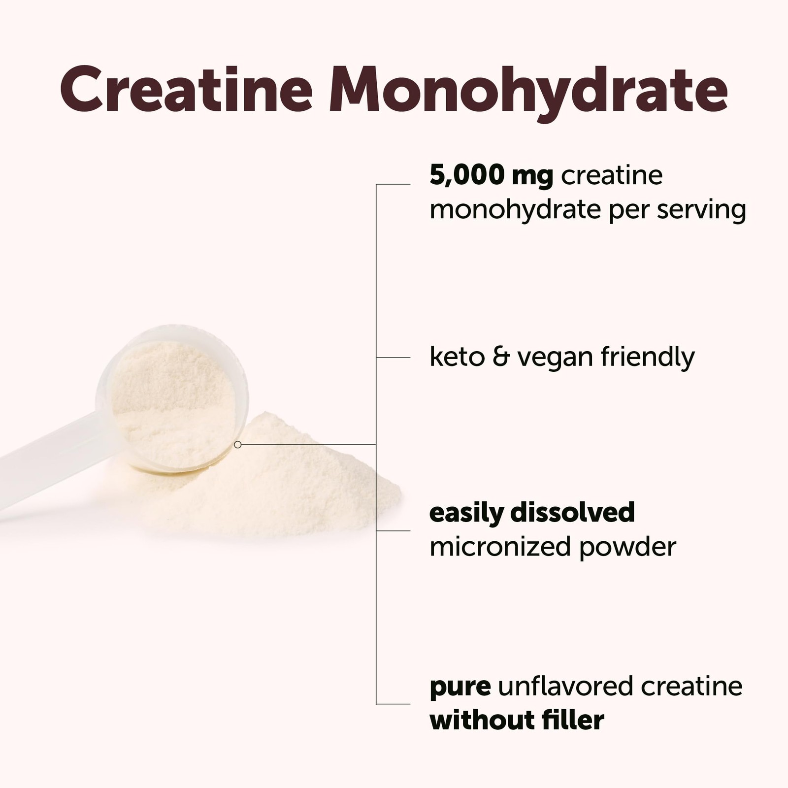 Creatine Monohydrate Powder 500 Grams (1.1 Lb), 5000mg Per Serving, Micronize…