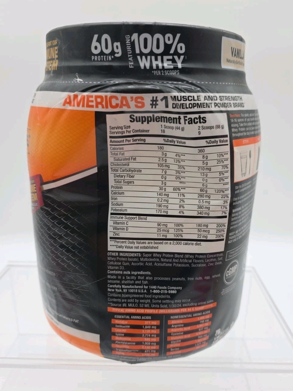 Body Fortress Super Advanced Whey Protein Vanilla 1.74 lb Exp 11/26 Sealed