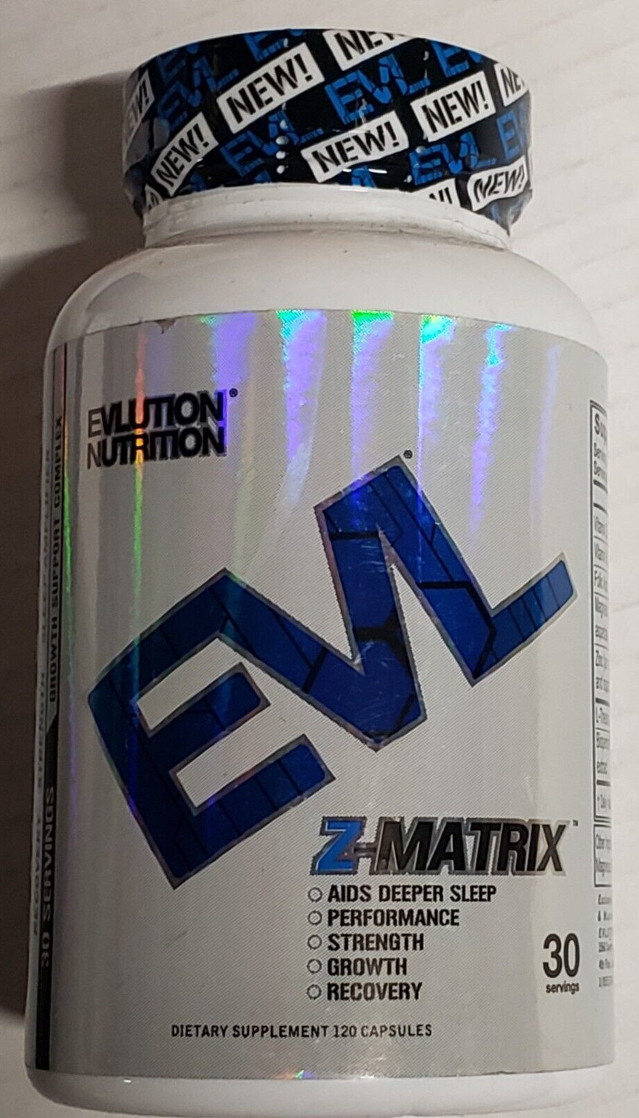 Evlution Nutrition – Z-MATRIX – 30 Serv / 120 Capsules – Deeper Sleep 8/2024