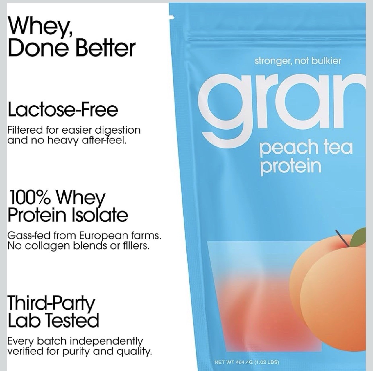 Clear Whey Isolate Protein Powder 20g Protein Lactose Free Zero Sugar
