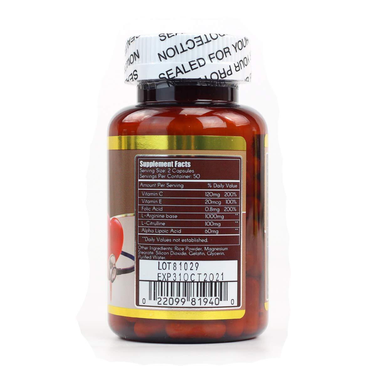 Nitric Oxide NOS 100 Capsules