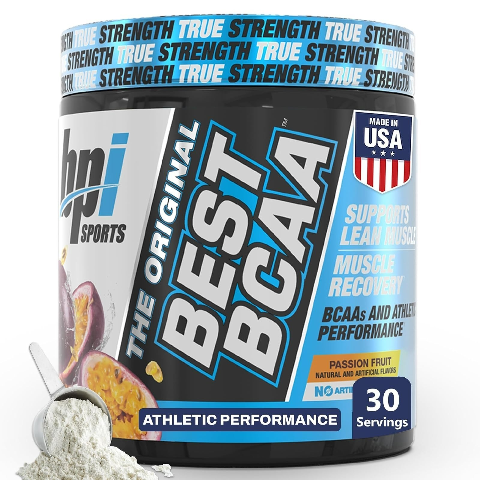 BPI Sports Best BCAA Powder – Hydration, Fruit Punch, 30 Servings