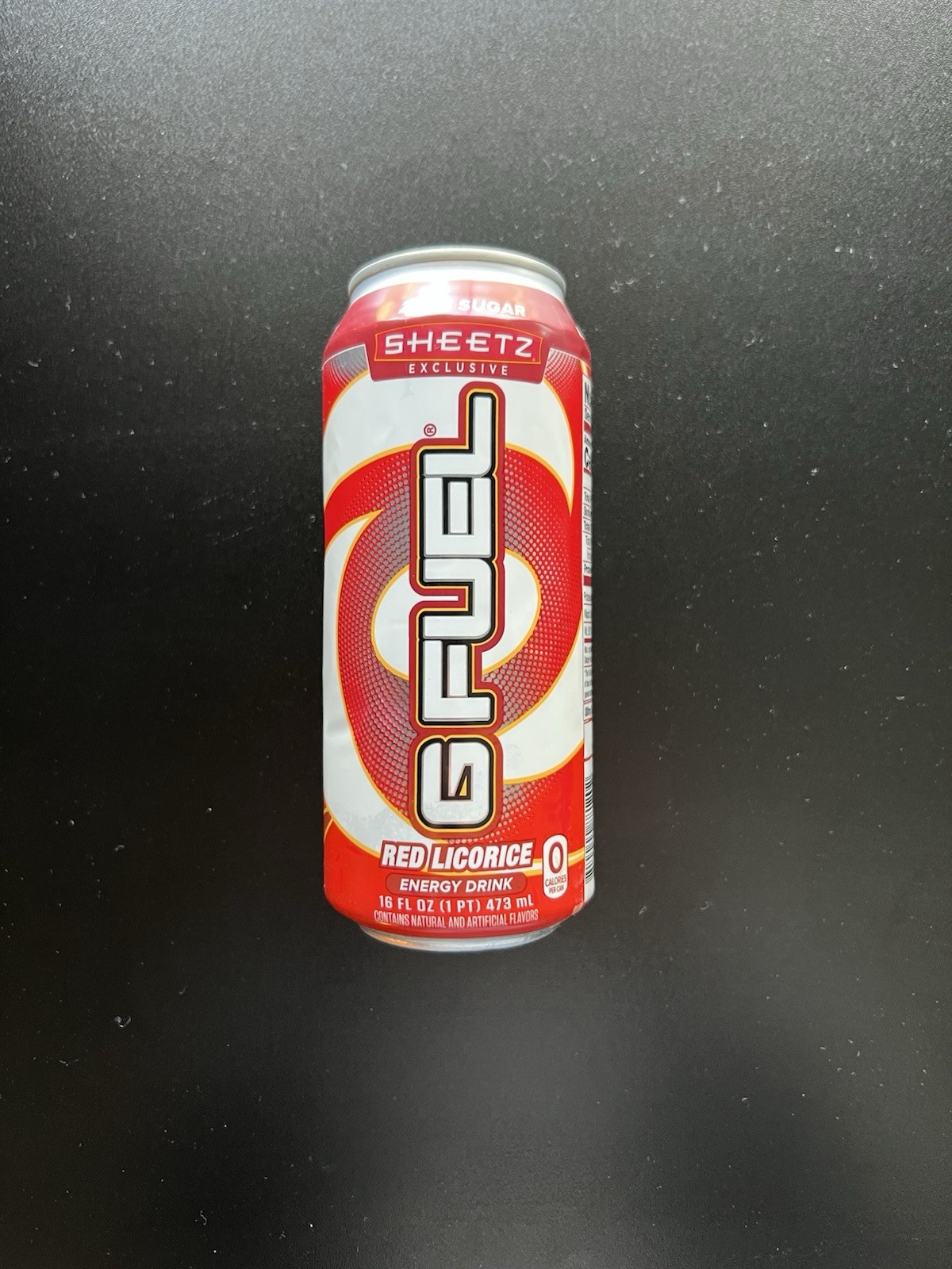 Opened Sheetz Gfuel Can