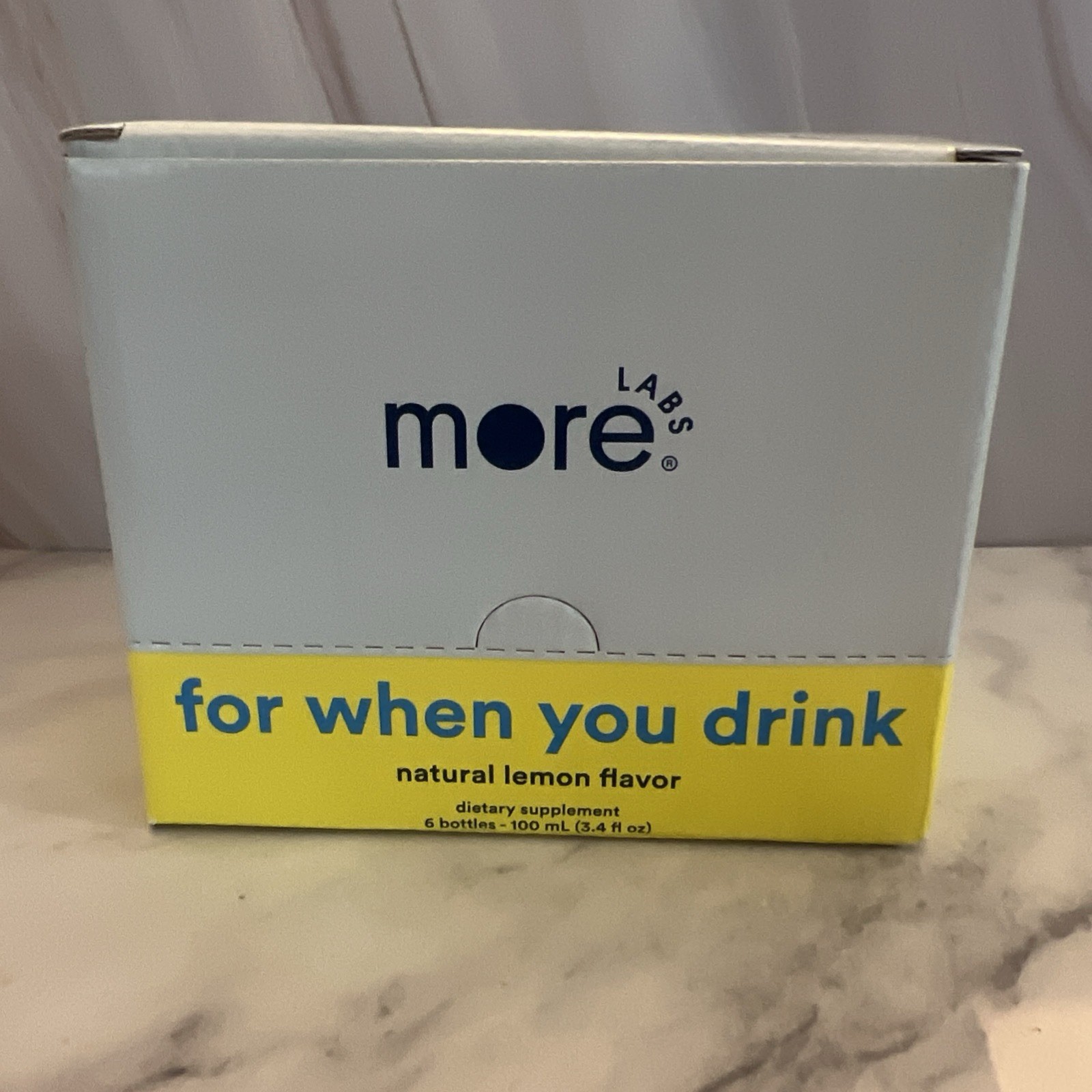 More Labs Morning Recovery Electrolyte Drink Supplement Lemon Sugar Free 6 Pack