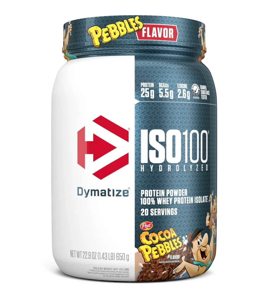 Dymatize ISO100 Hydrolyzed Isolate Protein Powder 100%, 20 Servings