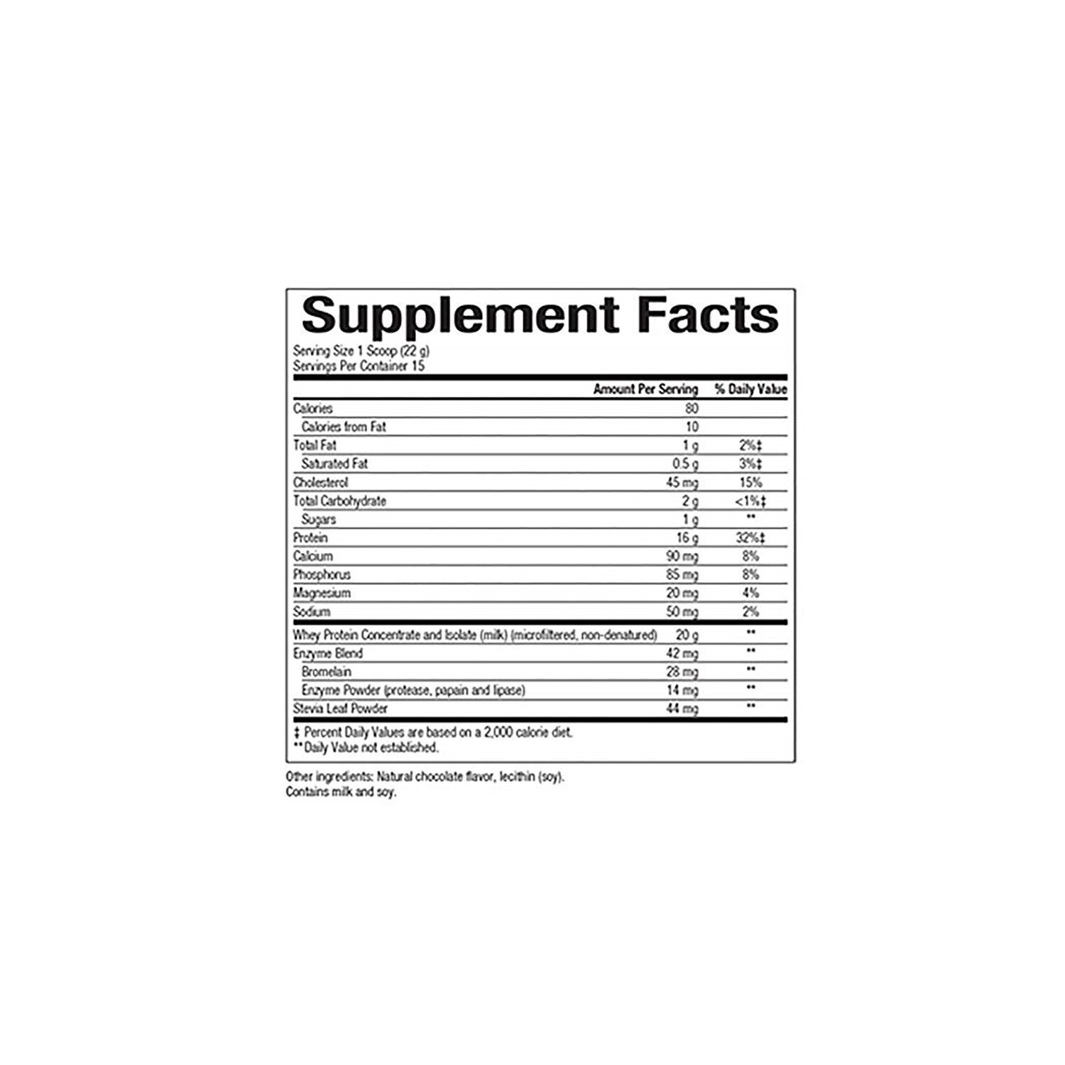 Natural Factors, 100% Natural Whey Protein, Double Chocolate, 12 Ounces