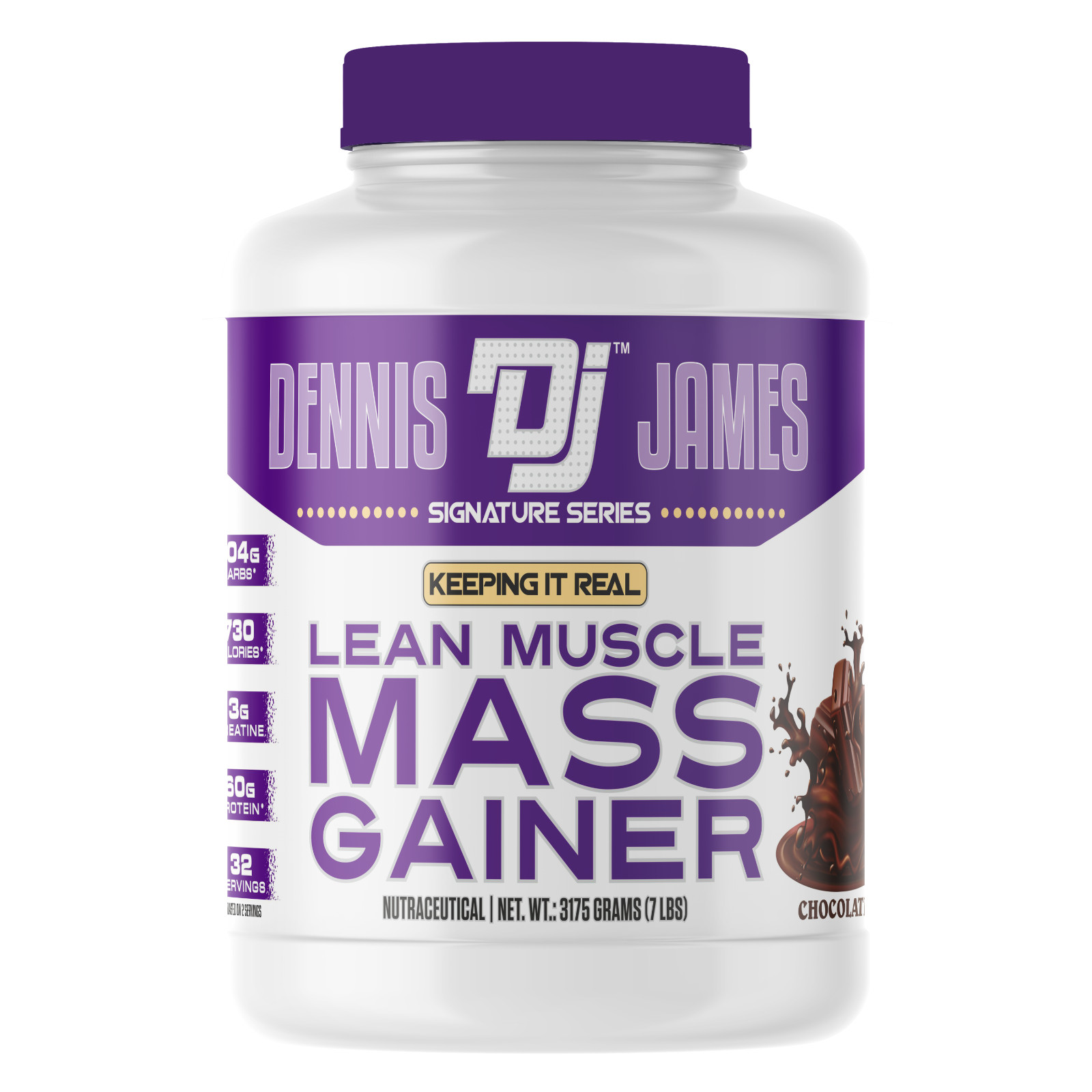Dennis James Signature Series Lean Muscle Mass Gainer 7Lbs 32 Servings