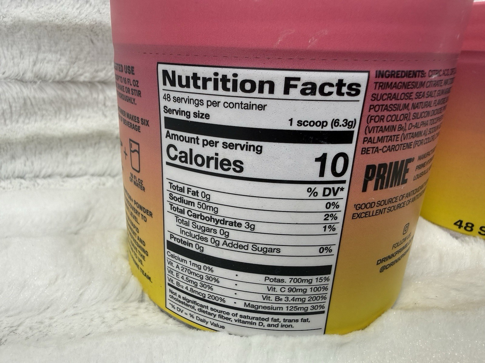 Prime Hydration Powder Mix Strawberry Banana Lot Of 2 Exp 02/28