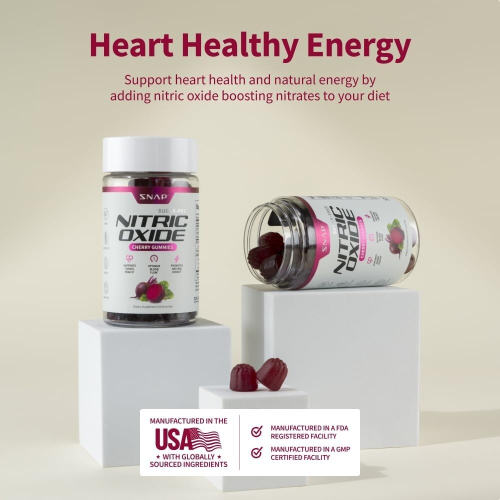 Natural Energy Organic Gummy Beet Root Cherry Chews Nitric Oxide Superfood 60ct