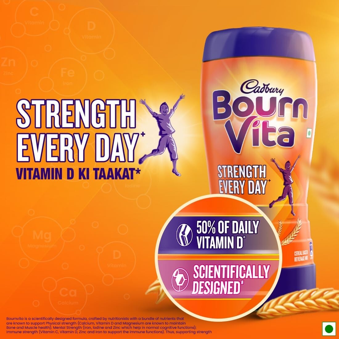 Cadbury Bournvita Chocolate Nutrition Drink, 1 kg Pouch f/s