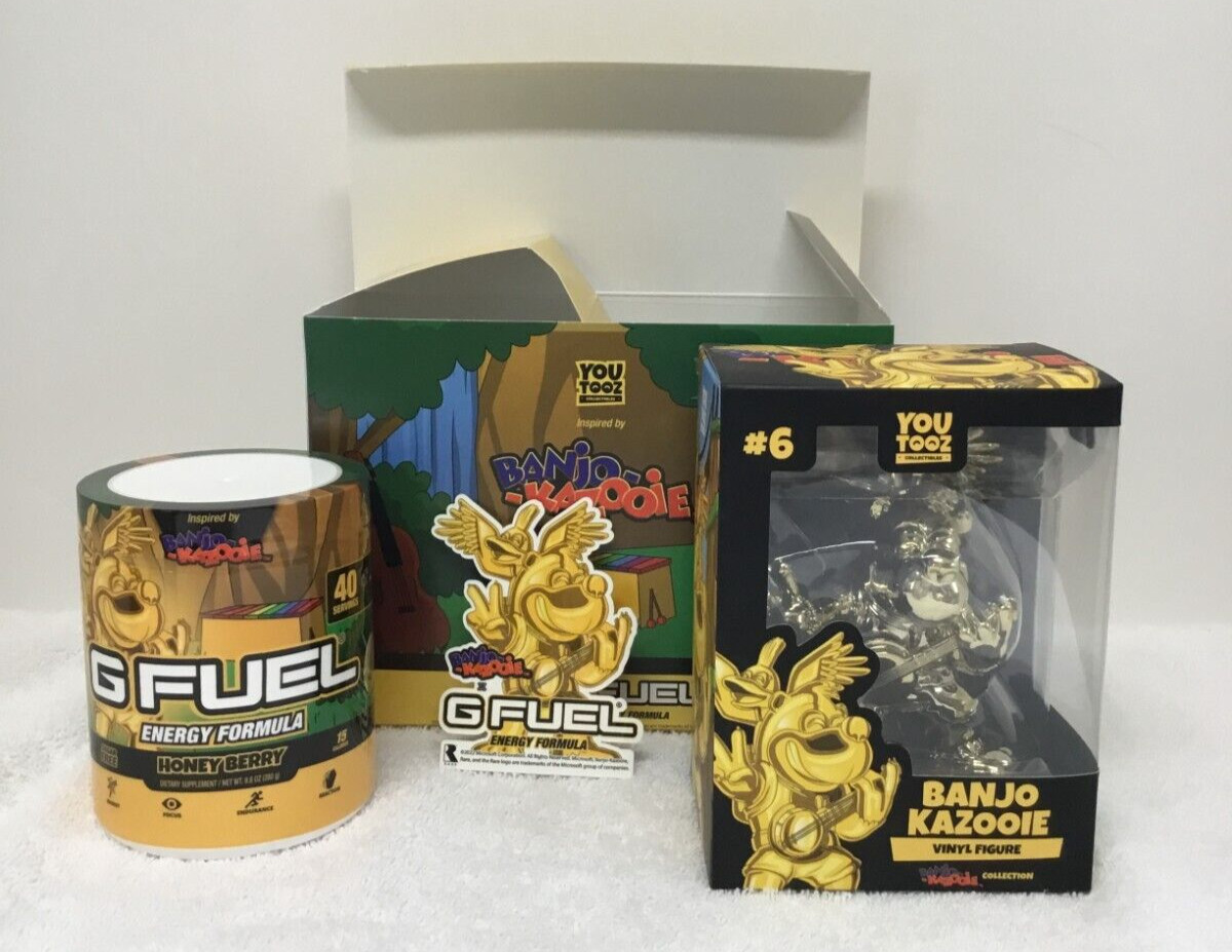 GFUEL – *NEW* Limited Edition Banjo-Kazooie Youtooz Honey Berry Collectors Box