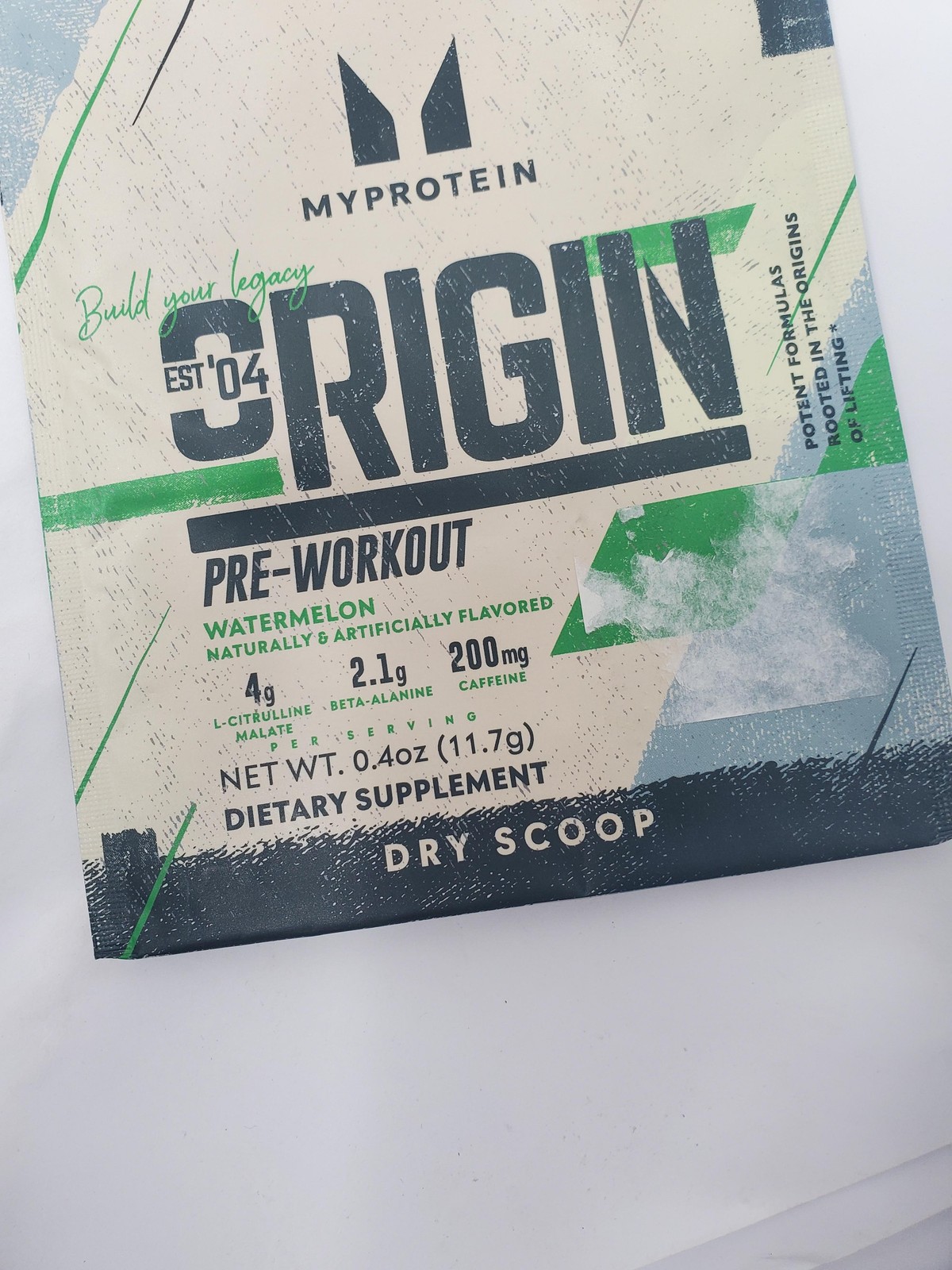 10pk Myprotein Origin Pre-Workout Watermelon Dry Scoop Caffeine Exp 08/26