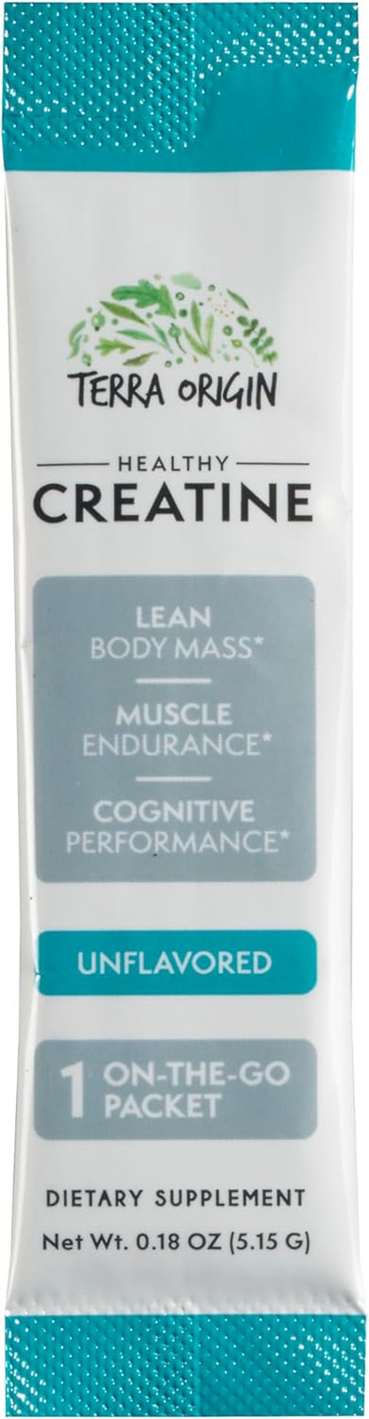 Healthy Creatine Micronized Monohydrate Powder | 30 Stick Packs | Support for Mu