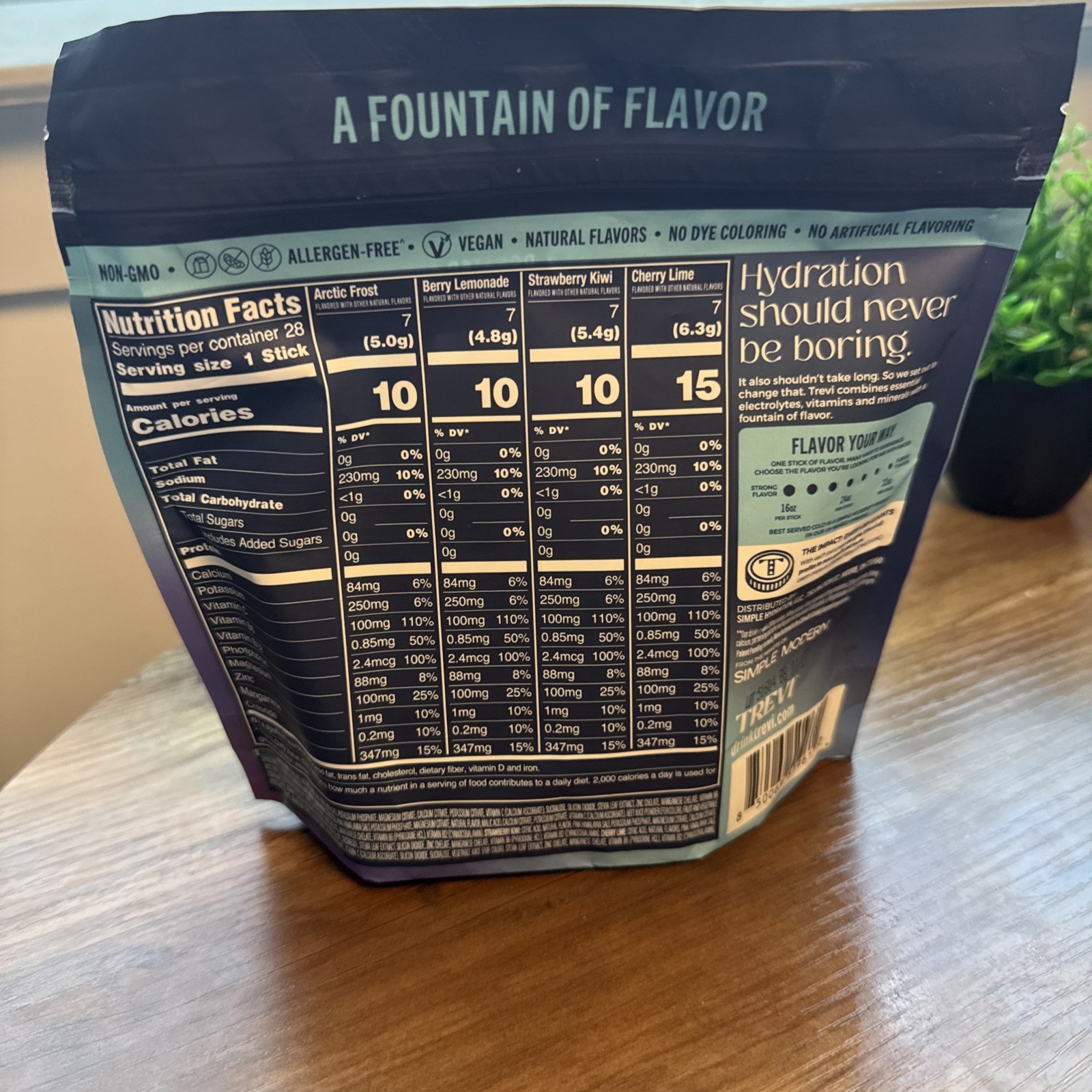 Trevi Enhanced Hydration Variety Pack 28 Count, Sealed