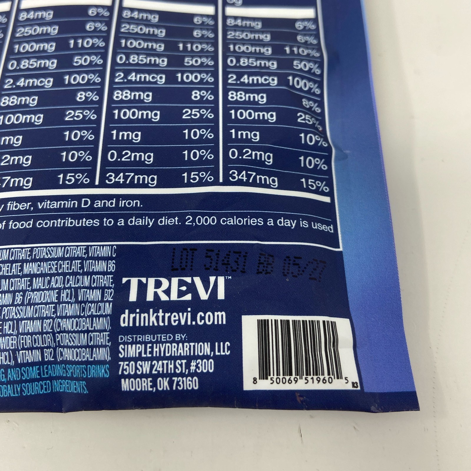 Trevi Enhanced Hydration Electrolyte Drink Mix Variety, 8 Sticks