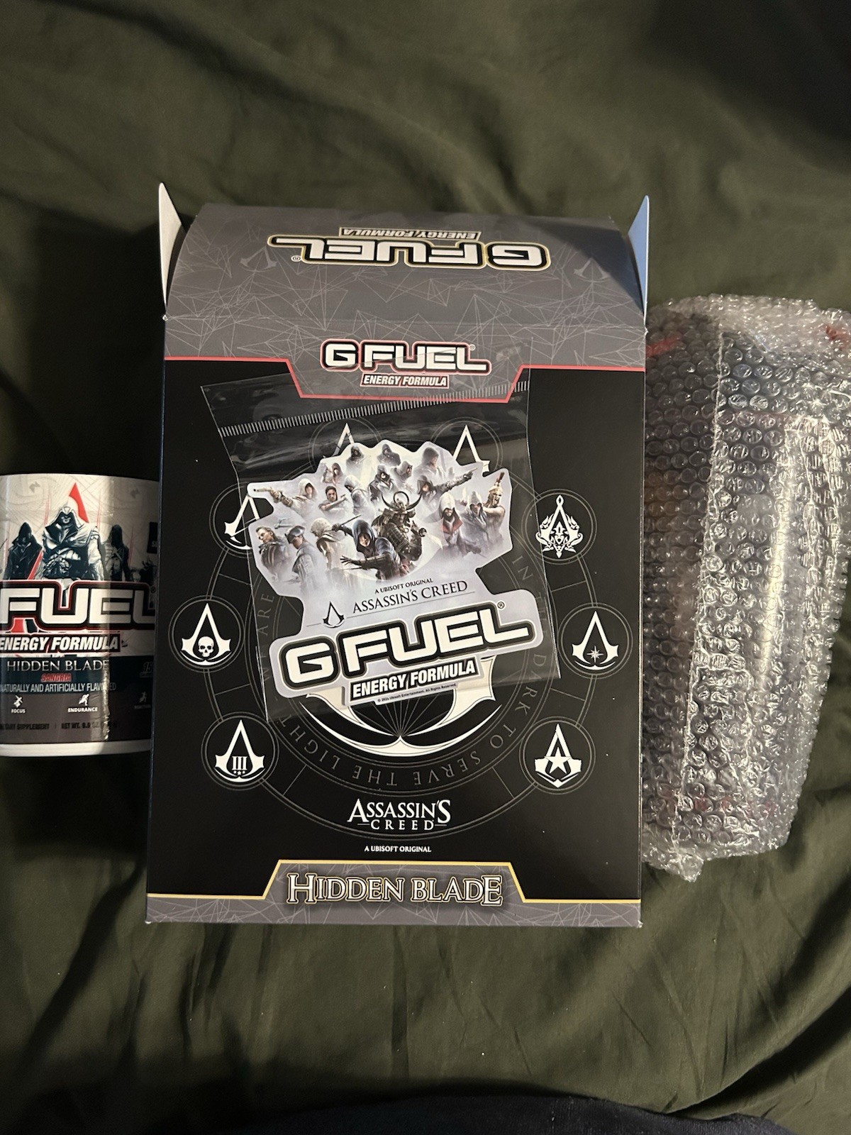 Gfuel Assassins Creed Collector’s Box Shaker + Tub G FUEL