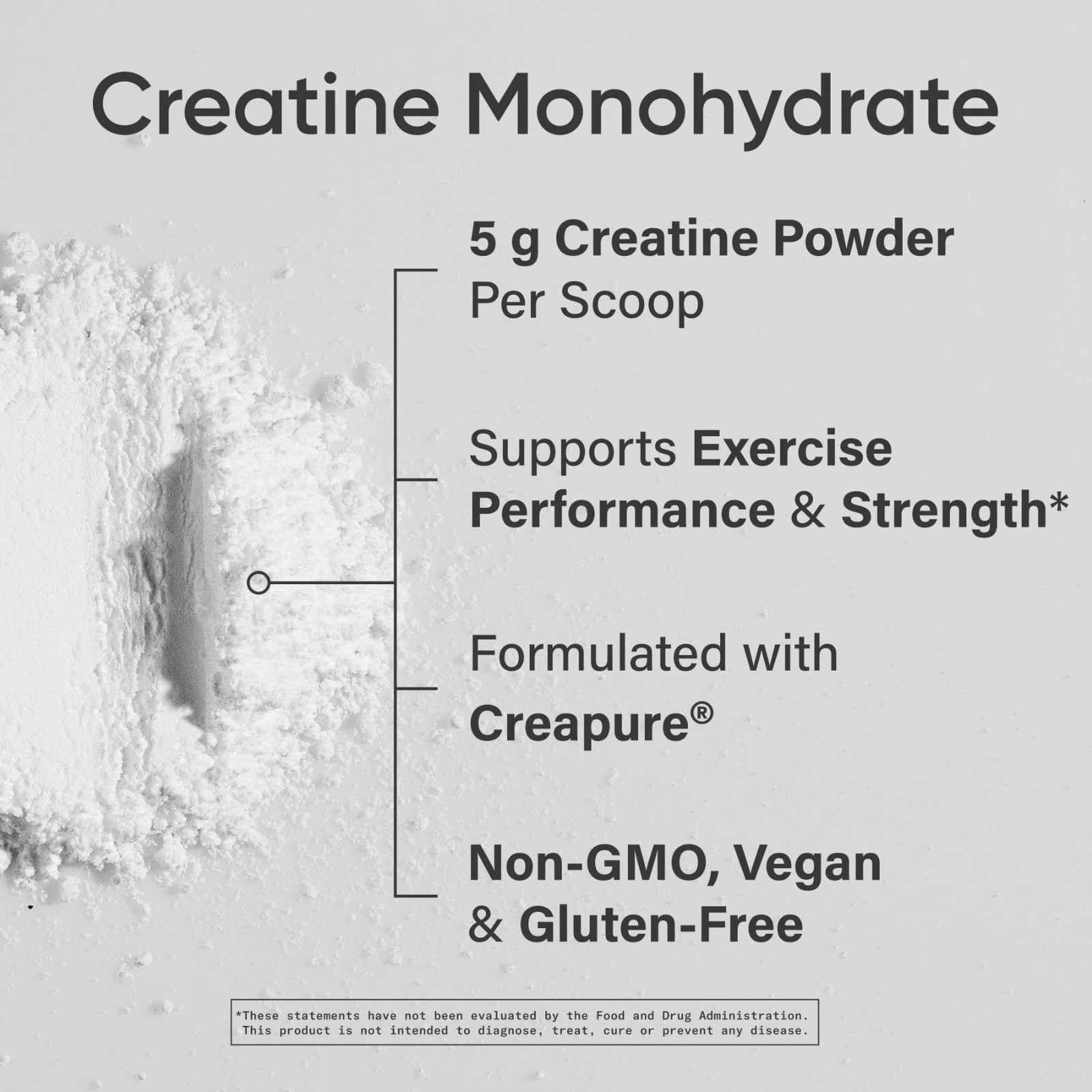 Creatine Monohydrate Powder – Gain Lean Muscle, Boost Performance, 90 Servings