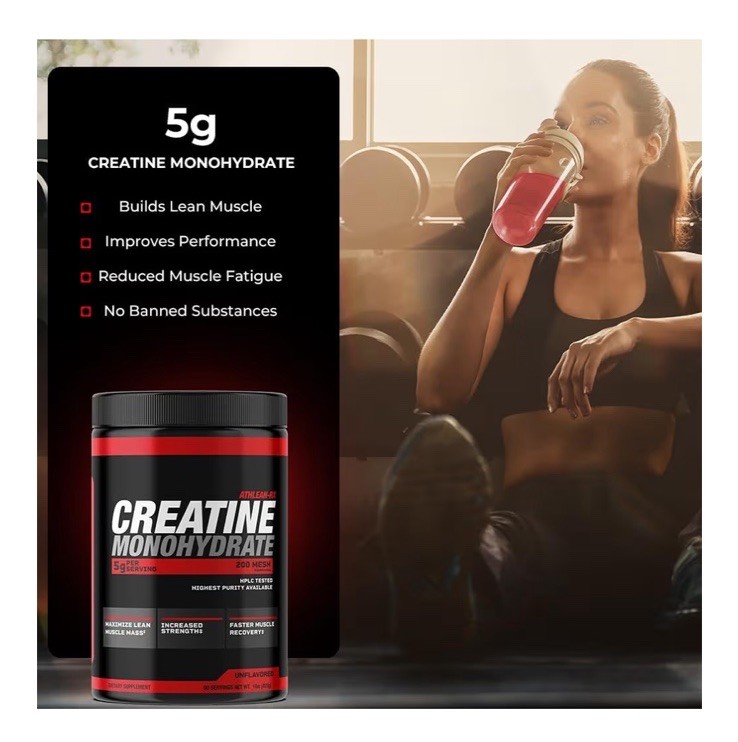 ATHLEAN-X Creatine Monohydrate Powder 1lb 90 Servings Unflavored New
