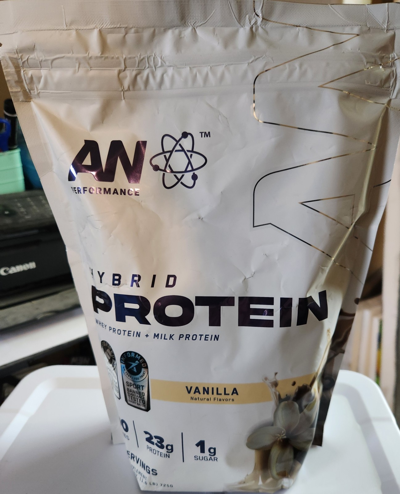 AN PERFORMANCE Hybrid Whey Protein + Milk Protein – Vanilla (1.6 Lbs. / 25 Serv)