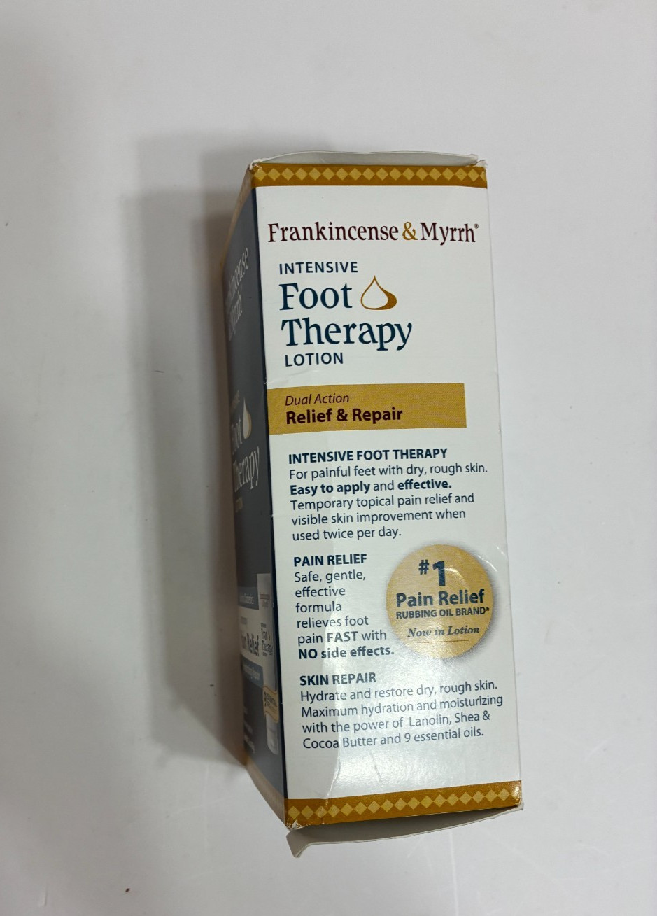Frankincense & Myrrh Intensive Foot Therapy Lotion, Diabetic Relief, 3 oz