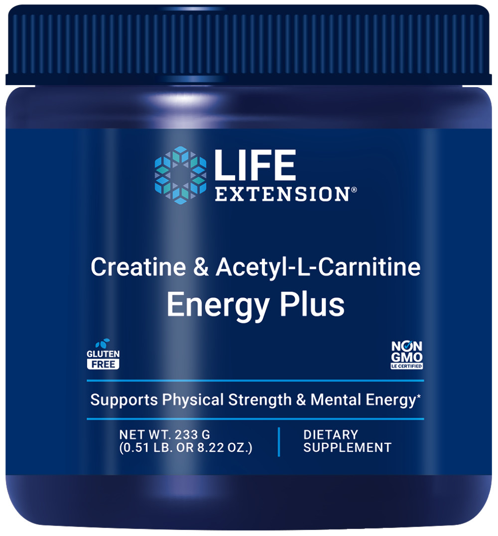 Creatine & Acetyl-L-Carnitine Energy Plus Life Extension
